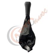 Ручка КПП КОЖ/ЗАМ  ЛЮКС 2101-2107 с белой отстрочкой