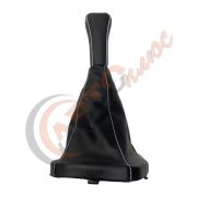 Ручка КПП КОЖ/ЗАМ  ЛЮКС 2110-2112 с белой отстрочкой