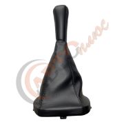 Ручка КПП с кожаным чехлом NEW 2110 (рамка) с черной отстрочкой