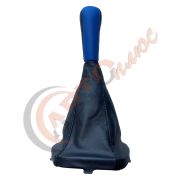 Ручка КПП с кожаным чехлом NEW 2110-12 синий язык