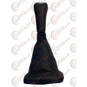 Ручка КПП с кожаным чехлом ЛЮКС 2114-15 с черной отстрочкой