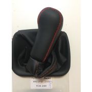 Ручка КПП КОЖ/ЗАМ  ЛЮКС 2114-2115 с красной отстрочкой