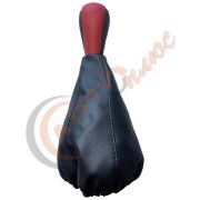 Ручка КПП с кожаным чехлом NEW 2108 красный язык