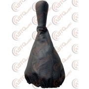 Ручка КПП с кожаным чехлом NEW 2108 перфорированная с черной отстрочкой