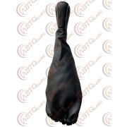Ручка КПП с кожаным чехлом NEW 2101-07 с серой отстрочкой