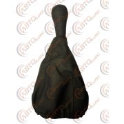 Ручка КПП с чехлом (натуральная кожа) 2108 черная