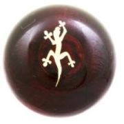 Ручка КПП дерево лак ДАВ УНИВЕРСАЛЬНАЯ -23-  ЯЩЕРИЦА, уп.10 шт