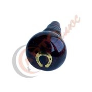 Ручка КПП дерево лак ДАВ ВЫСОКАЯ -1-  ПОДКОВА, уп.10 шт