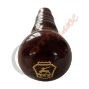 Ручка КПП дерево лак ДАВ ВЫСОКАЯ -8-  ГАЗ эмблема, уп.10 шт