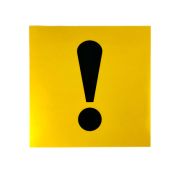 Наклейка желтый квадрат 