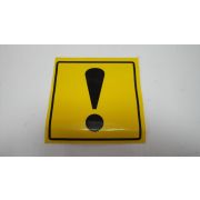 Наклейка желтый квадрат 