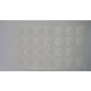 Наклейка  - ЗАКЛЕПКА белые 2см лист 15/150 шт