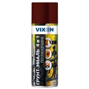 Грунт-эмаль VIXEN VX-513005 по ржавчине 4в1 - винно-красный RAL 3005 уп 6 шт