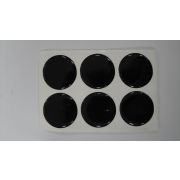 Наклейка  - ЗАКЛЕПКА черные 1см лист 54/540 шт