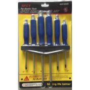 Набор ударных отверток ОТ-033 (6пр) в блистере с магнитным наконечником уп. 40 шт