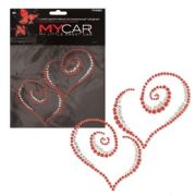 Наклейка СТИКЕР  PHANTOM PH5963 СТРАЗЫ два сердца