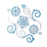 Наклейка СТИКЕР  PHANTOM PH5965 СТРАЗЫ снежинки