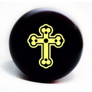 Ручка руля дерево лак лентяйка ДАВ -20-  КРЕСТ, уп.10 шт