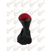 Ручка КПП с кожаным чехлом 2108 красная