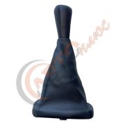 Ручка КПП с кожаным чехлом 2114 с рамкой черная