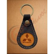 Брелок для ключей КАПЛЯ - MITSUBISHI (кожа)