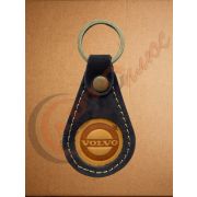 Брелок для ключей КАПЛЯ - VOLVO (кожа)