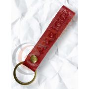 Брелок для ключей ЛЮВЕРС Красный AUDI (кожа)