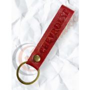 Брелок для ключей ЛЮВЕРС-Красный  CHEVROLET (кожа)