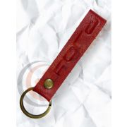 Брелок для ключей ЛЮВЕРС-Красный FORD (кожа)