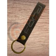 Брелок для ключей ЛЮВЕРС Темно-Коричневый  FORD (кожа)