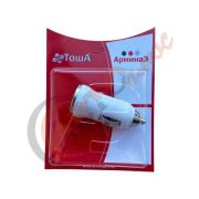 Адаптер -зарядка с разъемом 1 USB ТОША АЭ-500  12V, 1А