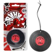 Ароматизатор игрушка подвесная ВИНИЛ черный PH 3673 клубника уп 24 шт