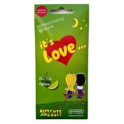 Ароматизатор  КОНТАКТ  It s love   пластинка  лайм с цветком сакуры