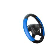Оплетка руля AL-035  ЭКОКОЖА (L)  синяя уп. 25 шт