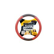 Оплетка руля AL-037   ЭКОКОЖА (L)  красная  уп. 25 шт