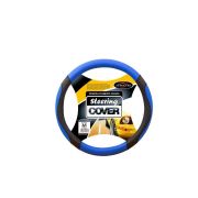 Оплетка руля AL-038  ЭКОКОЖА (L)  синяя уп. 25 шт