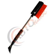 Щетка-сметка автомобильная со скребком ZJSB-31 телескоп    длина 87-110см, ширина скребка 10,2см, длина щетины 5,5см