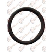 Оплетка руля ВК 4027 ЭКОКОЖА (M) 37-39см черная с красной ромбической строчкой  уп. 25 шт