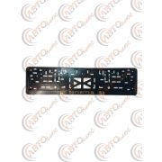 Рамка с защелкой HONDА золотая, гладкая  рельефная надпись уп 30 шт