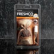 Ароматизатор Freshco Coffee CF -01 мешочек с наполнителем натуральный кофе и запаска (спрей 5мл) - капучино уп 10 шт
