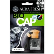 Ароматизатор AURA FRESH Bio Cap флакон с деревянной крышкой  Black Ice 6мл 20 шт