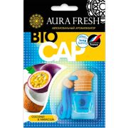 Ароматизатор   AURA FRESH Bio Cap флакон с деревянной крышкой Coconut&Maracuja 6мл  уп 20 шт