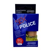 Ароматизатор  деревянная крышка SEX POLICE красный мандарин и белый мускус с феромонами  уп 10 шт