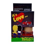 Ароматизатор  деревянная крышка КОНТАКТ  It s love  Новая машина  уп 20 шт