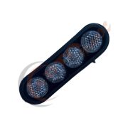 Болт номера с катофотом БЕЛЫЕ комплект 4 шт