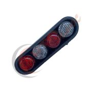 Болт номера с катофотом красно-белые  комплект 4 шт