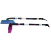 Щетка-сметка со скребком СА-59 складная, телескопическая ручка на кнопках уп 12 шт