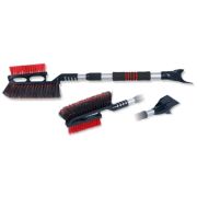 Щетка-сметка со скребком СА-69 телескоп, мягкая ручка, ворс жесткий + мягкий  уп 12 шт