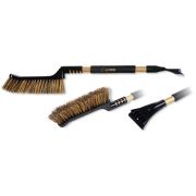 Щетка-сметка со скребком СА-77 мягкая ручка (золотистая) уп 12 шт