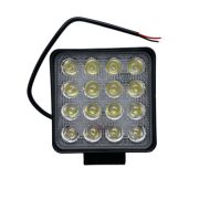 Фара светодиодная  K1748/1015-48W FLOOD (ближн) квадратная желтая 1шт